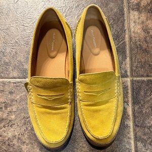 Hush Puppies Men's Yellow Suede Slip-Ons